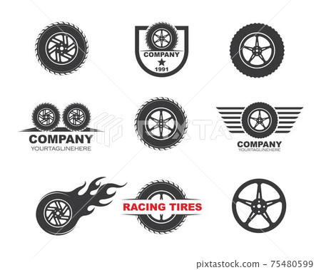 tire icon logo illustration vector template 75480599
