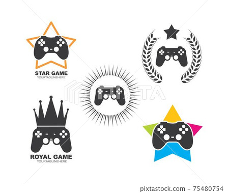 video game controller logo icon vector illustration 75480754