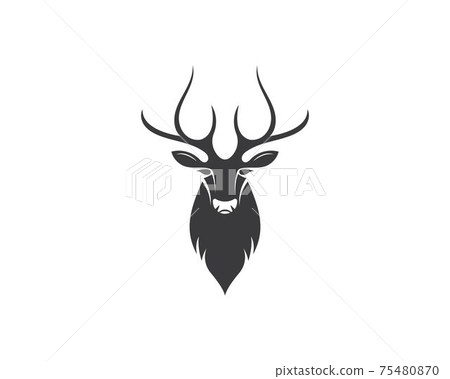 Deer ilustration logo vector 75480870