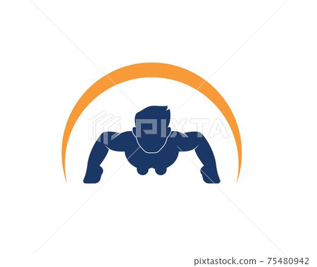 push up icon logo vector illustration design - Stock Illustration ...