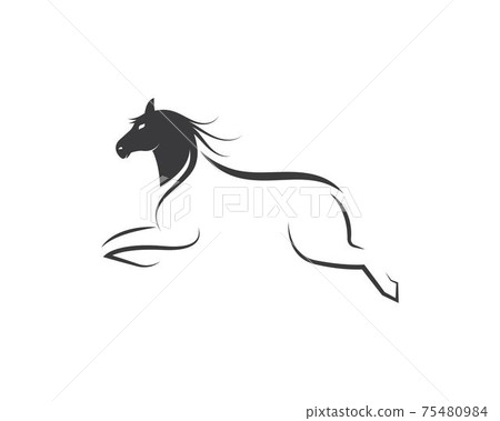 Horse Logo Template Vector illustration 75480984