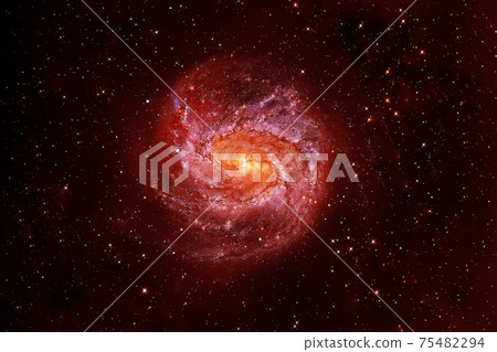 Spiral galaxy, in beautiful colors. Elements of this image were furnished by NASA. Spiral galaxy, in beautiful colors. Elements of this image were furnished by NASA. 75482294