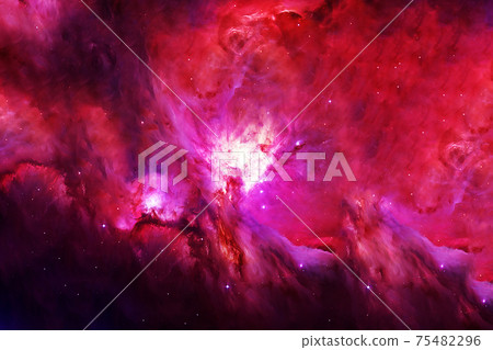 Dark space in shades of red. Elements of this image were furnished by NASA. Dark space in shades of red. Elements of this image were furnished by NASA. 75482296