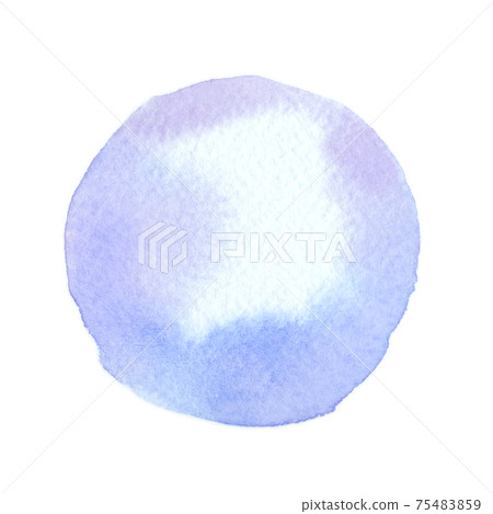 Watercolor circle material (No.16 purple) Analog, paper texture, texture Watercolor circle material (No.16 purple) Analog, paper texture, texture 75483859