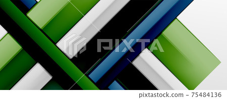 Multicolored lines background. Design template for business or technology presentations, internet posters or web brochure covers 75484136