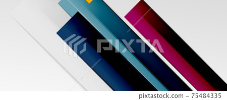 Multicolored lines background. Design template for business or technology presentations, internet posters or web brochure covers Multicolored lines background. Design template for business or technology presentations, internet posters or web brochure covers 75484335