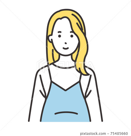 孕婦的面部表情微笑 孕婦的面部表情微笑 75485660