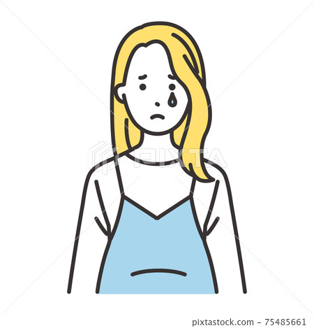 孕婦面部表情哭 孕婦面部表情哭 75485661