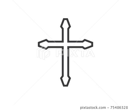 cross icon vector illustration design cross icon vector illustration design 75486328