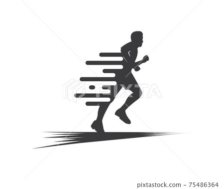 running man icon vector illustration design 75486364