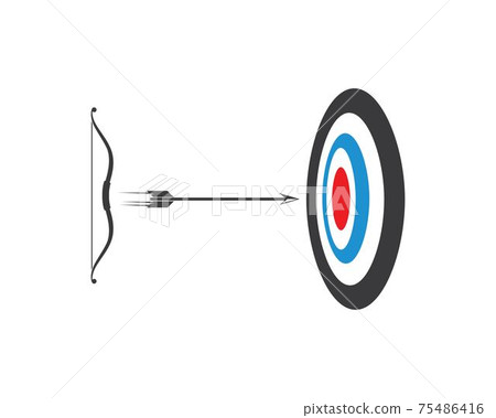 Arrow archery icon vector illustration Logo Template 75486416