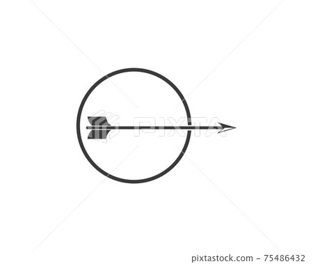 Arrow archery icon vector illustration Logo Template 75486432