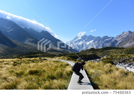 Mount Cook, National Park, Aoraki, Mountaineering, New Zealand (Hooker Valley Track) Mount Cook, National Park, Aoraki, Mountaineering, New Zealand (Hooker Valley Track) 75488363