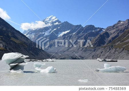 Mount Cook, National Park, Aoraki, Mountaineering, New Zealand (Hooker Valley Track) 75488369