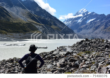 Mount Cook, National Park, Aoraki, Mountaineering, New Zealand (Hooker Valley Track) 75488376