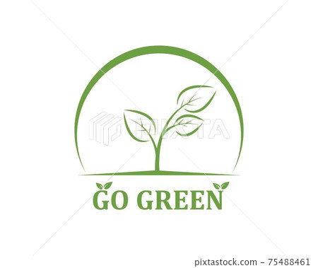 green leaf ecology nature element vector icon of go green green leaf ecology nature element vector icon of go green 75488461