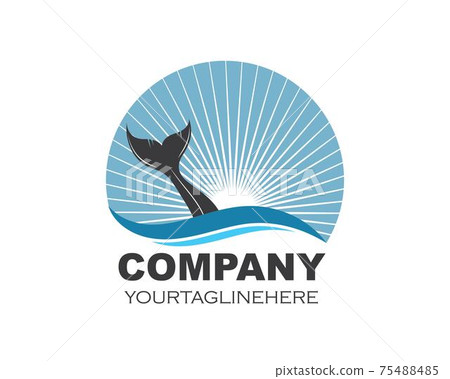 whale tail icon vector illustration design whale tail icon vector illustration design 75488485