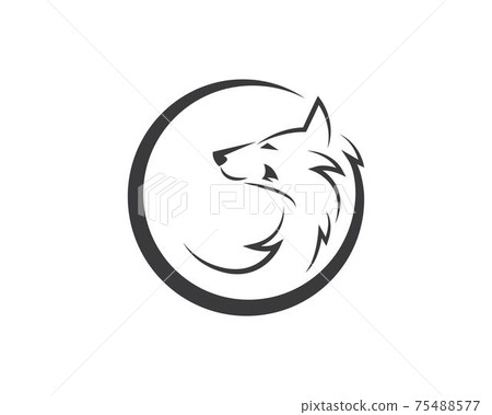 Wolf Logo icon vector illustration design Wolf Logo icon vector illustration design 75488577