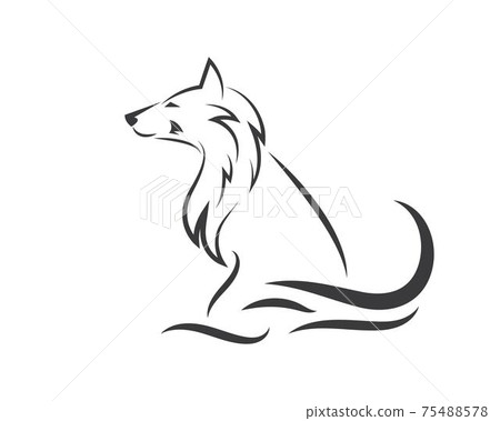 Wolf Logo icon vector illustration design Wolf Logo icon vector illustration design 75488578