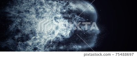 Abstract person profile Abstract person profile 75488697
