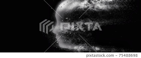 Abstract person profile Abstract person profile 75488698