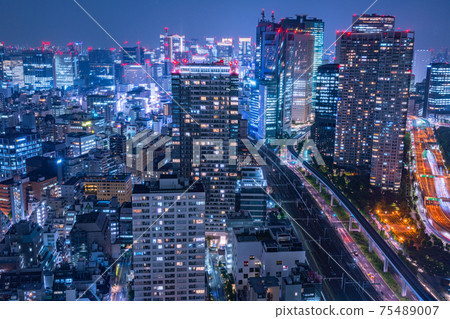 World Trade Center Building Seaside Top Tourist Attractions Minato Ward Tokyo Night Skyscraper Yamanote Line Metropolitan High School 75489007