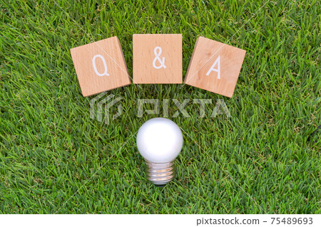 Q & A | Blocks and light bulbs with "Q & A" written on them Q & A | Blocks and light bulbs with "Q & A" written on them 75489693