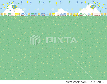 上面的簡單夏季跳蚤市場背景圖遠景版本 上面的簡單夏季跳蚤市場背景圖遠景版本 75492832