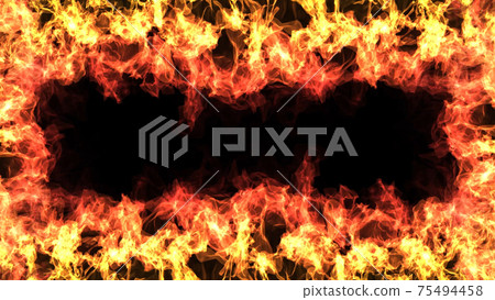 Flame frame_four sides 75494458