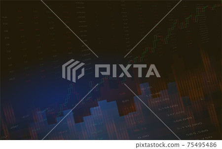 world stock market or forex exchange with... - Stock Illustration  [75495486] - PIXTA