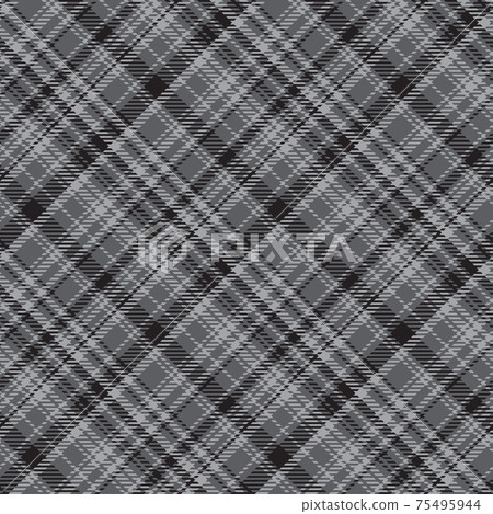Black and white diagonal plaid pattern. - Stock Illustration [75495944 ...