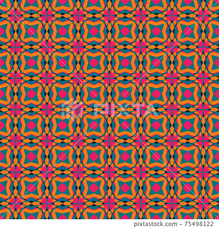 Abstract pattern seamless. Vector background. Geometric design. 75498122