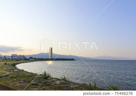 滋賀縣大津市琵琶湖濱濱風景 75498276