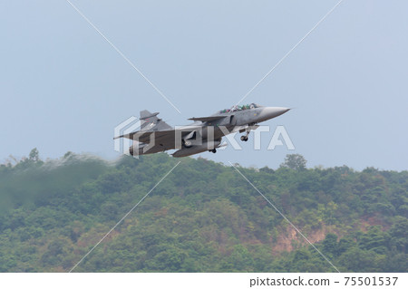 Royal Thai Air Force Saab JAS39D Gripen Takeoff Royal Thai Air Force Saab JAS39D Gripen Takeoff 75501537