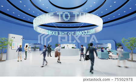 Futuristic exhibition Futuristic exhibition 75502978