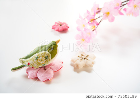 Chirimen work Spring image Chirimen work Spring image 75503189