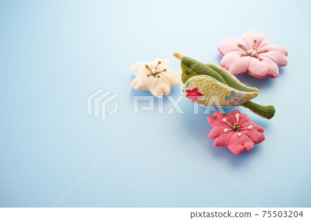 Chirimen work Spring image 75503204