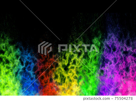 Abstract background with scattered colorful particles Abstract background with scattered colorful particles 75504278