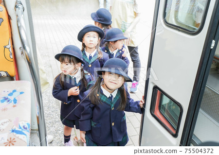 Children going to school Children going to school 75504372