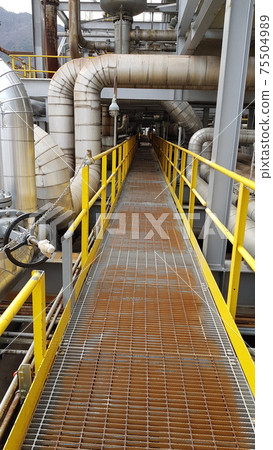 Factory aisle Factory aisle 75504989