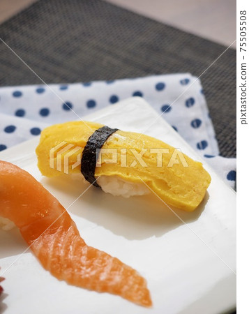 Japanese traditional food variety of sushi and sushi Japanese traditional food variety of sushi and sushi 75505508