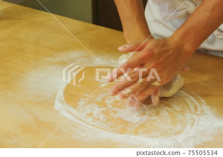 Handmade soba-kneading- Handmade soba-kneading- 75505534