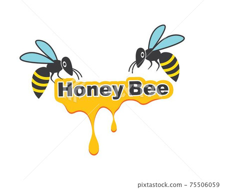 honey Bee Logo Template vector icon illustration honey Bee Logo Template vector icon illustration 75506059