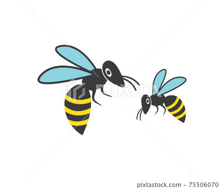 honey Bee Logo Template vector icon illustration honey Bee Logo Template vector icon illustration 75506070