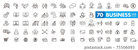 商業 商務 圖標 75506093