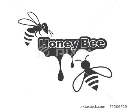 honey Bee Logo Template vector icon illustration honey Bee Logo Template vector icon illustration 75506719
