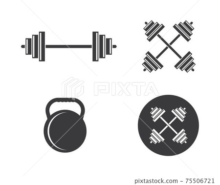 barbell vector icon illustration barbell vector icon illustration 75506721