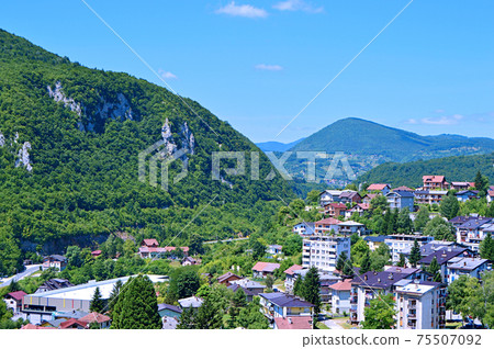 Travel to Europe under summer,Jajce in Bosnia and Herzegovina 75507092