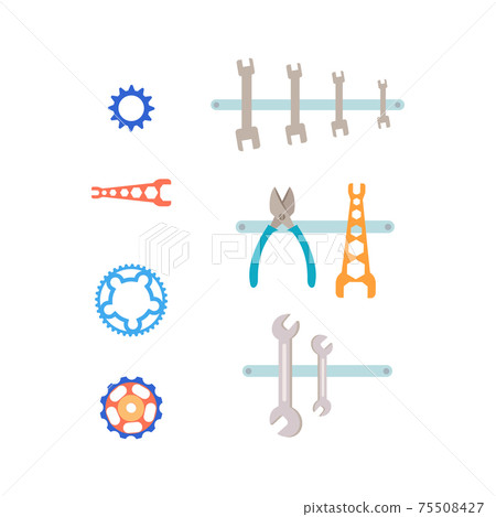 Bicycle Part Tools Composition Bicycle Part Tools Composition 75508427
