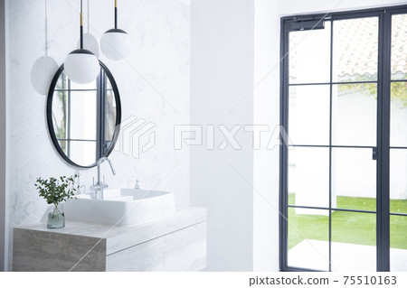 Toilet bathroom without people 75510163